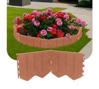 GARDENIX Bordo per prato, facile da installare, in plastica, marrone chiaro, 10,3 m, senza scavo, bordo per aiuole in plastica in materiale riciclato, flessibile e durevole, prodotto nell'Unione