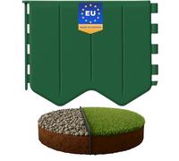 GARDENIX Bordo per prato, facile da installare, verde, plastica, 1,45 m, bordatura per aiuole senza scavo, in plastica riciclata, flessibile e durevole, prodotto nell'Unione Europea
