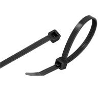 GARDENIX Fascette per piante, 100 pezzi (4,8 mm x 380 mm, nero), riutilizzabili, regolabili