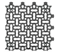 GARDENIX Griglia per prato, 12 pezzi, 50 x 50 cm, 3 m², a nido d'ape per prato, in ghiaia, colore nero