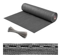 GARDENIX Pannello di Protezione per recinzioni da Giardino e ringhiere con Fascetta, 1,2 x 25 m, Antracite