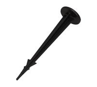 Gardenix - Picchetti/ancoraggi per tessuto non tessuto da giardino, 50 pezzi, in plastica resistente ai raggi UV, lunghezza 100 mm, antiruggine, testa piatta per stabilità e tenuta