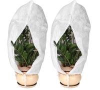 GARDENIX Protezione Invernale per Piante in Vaso, Protezione antigelo, Protezione Invernale, con Chiusura Lampo e Cordino, 100 x 140 cm (Confezione da 2)