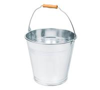 GARDENIX Secchio in metallo zincato da 7 l, secchio in zinco, secchio per | Secchio in lamiera, resistente alla ruggine e durevole, secchio per la casa, il giardino e l'edilizia