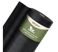 GARDENIX Telo anti-erbacce 200 m² (2 m x 100 m) - Permeabile all'acqua 100 g/m² - Nero resistente ai raggi UV - Pellicola per aiuole rialzate - pellicola protettiva per piante