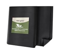 GARDENIX Tessuto Non Tessuto Anti-Erbacce, permeabile all'Acqua, 100 g/m², Nero, Resistente ai Raggi UV, 3,2 x 5 m (16 m²), per aiuole Rialzate, Protezione dalle Erbacce, per Giardino, aiuole