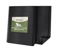 GARDENIX Tessuto Non Tessuto Anti-Erbacce, permeabile all'Acqua, 150 g/m², Nero, Resistente ai Raggi UV, 3,2 x 10 m (32 m²), per aiuole Rialzate, Protezione dalle Erbacce da Giardino, per aiuole