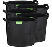 GardenMate Set di 5 Sacchi per Piante in Tessuto Non Tessuto da 20 L Ø 31 cm Alt