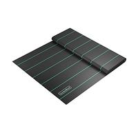 GardenMate Telo per Protezione dalle Erbacce, per Pacciamatura, Protezione per Sabbionaia, 2 x 10 m 100 g/m² - Tessuto con Fili Intrecciati - Stabilizzazione ai Raggi UV