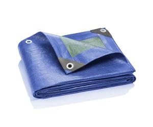 GardenMate Telone Protettivo 5 m x 6 m UNIVERSAL Consistenza Tessuto 90 g/m² - Colore Blu/Verde - Copertura - Telone Protettivo per Barche