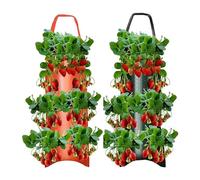 Gardens Upside Down - Vaso per piante sospese, 1/2 pezzi, in tessuto non tessuto, da appendere, per piante da giardino e pomodori, 27,5 x 9,8 pollici