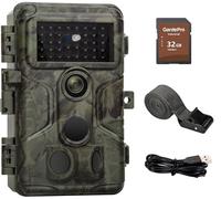 GardePro A3S Fototrappola Infrarossi Invisibili con scheda SD da 32GB 64MP 1296P H.264 Vidéo, 0,1s Tempo di Attivazione Fotocamera da Caccia Visione Notturna Fino a 30m, No-Glow IR LEDs, IP66