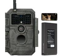 GardePro E6P Fotocamera da Caccia, WIFI, Batteria Ricaricabile da 8000mAh, 64MP 1296P, Ampio Campo Visivo di 110°, Animali Movimento Attivato Visione Notturna Esterna