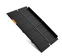 gardhom pieghevole rampa della sedia a rotelle per le scale 152.5 * 72cm, capacità di carico 362kg rampa della sedia a rotelle antiscivolo rampa disabili