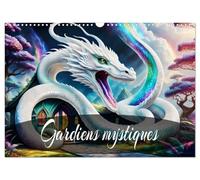 Gardiens mystiques (Calendrier mural 2027 DIN A3 vertical), CALVENDO calendrier mensuel: Une année sous la protection du serpent-dragon.