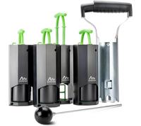 GARDIGO® 4x Trappole per Talpe + Accessori: Foraterra e Sonda | Anti Talpa da Giardino | Trappola per Arvicole Riutilizzabili, Cattura Visibile | Scaccia Talpe