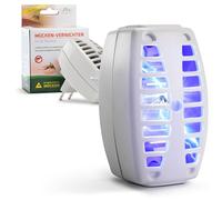 GARDIGO® Antizanzare Elettrico - Set di 2 | Repellente Mosche | Insetticida Presa con Luce UV | Spina Ammazza Insetti | 20 m² | Certificazione GS | Repellente Zanzare Luce UV | Lampada Anti Zanzare