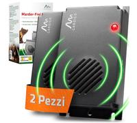 Gardigo® 2X Repellenti a Ultrasuoni Anti Martore per Auto | Repellente per Topi | Utilizzo Mobile a Batterie | Scaccia Topi | Dissuasore per Martore Vano Motore, Soffitta, Casa, Cantina, Garage, Auto