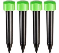 Gardigo® Dissuasore per Talpe - Set da 4 | Scaccia Talpe Mini a Batteria | 400 Hz | Dispositivo Anti Talpe per Giardino | Cambio Batteria Facile | Repellente per Arvicole