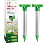 GARDIGO® Repellente Talpe - 2 Pezzi | Dissuasori per Talpe - Area Efficace fino a ca.700 m² | Anti Talpe da Giardino | Scaccia Talpe a Energia Solare | Dissuasore Talpe a Ultrasuoni