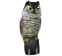 Gardigo® Gufo Spaventapasseri | Dissuasore per Piccioni | Gira la Testa con il Vento di 360° | Spaventa Piccioni | per Balcone, Giardino o Terrazza | Non Servono Batterie