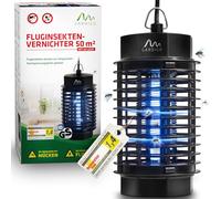 GARDIGO® Lampada Antizanzare Elettrica UV - 50m² | Zanzariera Elettrica Anti Insetti per Giardino Interno Esterno | Repellente per Zanzare, Mosche, Moscerini, Insetti | Dispositivo Anti Zanzare