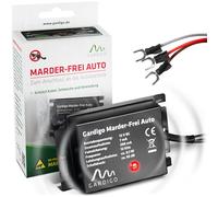 Gardigo® Repellente a Ultrasuoni per Auto Contro Animali Selvatici, Topi, Ratti | 25 Anni di Esperienza nei Repellenti per Martore | Collegamento Batteria Auto, Cavo 12V | Protezione Motore, Cavi
