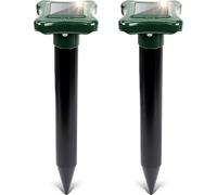 Gardigo® Repellente Formiche - Set da 2 Pz. | con Pannello Solare | Antiformiche | con Vibrazioni nel Terreno da 600 Hz | Copertura 700m² | Anti Formiche Giardino