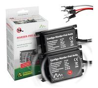 Gardigo® Repellente Martore Auto con Ultrasuoni - 2 Pezzi | Protezione Immediata Antiroditori a Lungo Termine | Anti Martora nel Vano Motore | Ultrasuoni per Topi | Collegamento Batteria Auto 12V