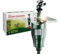 GARDIGO® Repellente per Gatti a Getto d'Acqua a Energia Solare | Scaccia Gatti dal Giardino | Disabituante per Gatti Randagi a Spruzzo | Rilevatore di Movimento | Copertura fino a 10 m