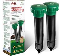 GARDIGO® Set di 2 Dissuasori per Talpe | Repellente Talpe - ca.700 m² | Allontana Talpe da Giardino | Anti Talpe a Batterie | Scaccia Talpe | Dissuasore Talpe a Ultrasuoni