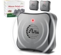 Gardigo® Repellente per Topi Mobile - 3 Pezzi | Ultrasuoni Contro Topi e Ratti | Dissuasore Antitopi a Batterie | Area di Azione Fino a ca. 40m² | per Garage, Casa, Stalla, Soffitta