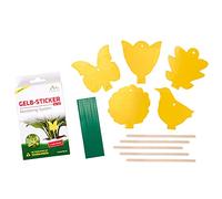 Gardigo Trappola Adesiva Gialla Contro Mosche e Moscerini | Set di Adesivi Gialli per Catturare Parassiti e Moscerini | Sistema di Monitoraggio | Set da 5 Pezzi