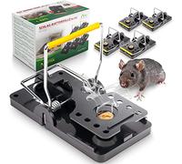 GARDIGO® Trappola per Ratti Set da 5 | Trappola a scatto professionale | Plastica igienica e riutilizzabile | Per uso interno ed esterno