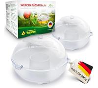 GARDIGO® Trappola per Vespe e Calabroni 2 Pz. | Anti Vespe da Esterno | Trappola per Popillia Japonica | Cattura Insetti | Facile da Usare | Made in Germany