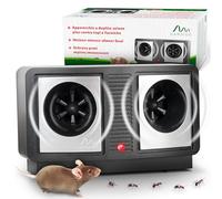 GARDIGO® Ultrasuoni per Topi e Formiche da Interno | Anti Formiche | Frequenza Regolabile 30-65kHz | Contro Ratti, Scarafaggi | Dissuasore per Topi | Repellente Formiche