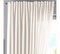 Gardinenbox Cationic Jena-Tenda Oscurante Effetto Lino, con fermatenda, Colore: mélange, Poliestere, Crema, HxB 250x300 cm