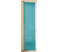 Gardinenbox Economica - Tenda a Pannello, Trasparente, Tinta Unita, con Accessori, 85589, Turchese, 245 x 60 cm