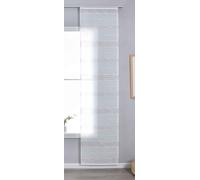 Gardinenbox Francoforte 202460P_AMA - Tenda a pannello semitrasparente con binario di pannello, 245 x 60 cm (altezza x larghezza), rilegatura in lino, motivo a linee stabili, robusta