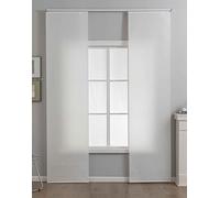 Gardinenbox New Amsterdam 2024740-2 - Set di 2 tende a pannello New Amsterdam, struttura naturale, moderna, semplice e versatile, con binario di scorrimento e asta di contrappeso, 245 x 60 cm