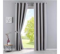 Gardinenbox Newyork 201920600-2 - Tende oscuranti oscuranti, con occhielli isolanti, protezione UV, protezione UV, 245 x 140 cm, confezione da 2