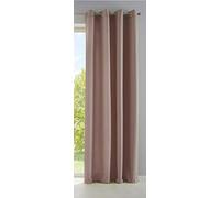 Gardinenbox Palermo 10000265 - Tenda opaca, traslucida con occhielli e fermatenda, tenda decorativa, 175 x 140 cm, colore: tortora