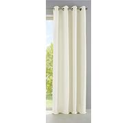 Gardinenbox Palermo 10000265 - Tenda opaca, traslucida con occhielli e fermatenda, tenda decorativa, 245 x 140 cm, colore: crema