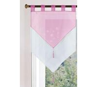 Gardinenbox Panneaux 2023710 - Tendina in voile a doppio strato, 90 x 60 cm, colore: rosa