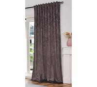 Gardinenbox Tenda in velluto damascato 245 x 140 cm (altezza x larghezza), grigio oro rosa Milano Star, tenda con stampa a pellicola e sospensione multinastro: lusso reale per la vostra casa,