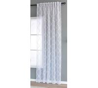 Gardinenbox Tenda VALENCIA, 245 x 145 cm, colore naturale Lacework VALENCIA, sospensione multibanda, trasparente, effetto lino, 2023440