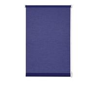 GARDINIA Tenda a rullo con morsetto di fissaggio o adesiva, Per luce diurna, Opaca, Kit di montaggio incluso, EASYFIX Tenda a rullo avvolgibile, Blu scuro, 100 x 150 cm (LxA)