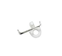 Gardinia 10972 Sistema di Bloccaggio, Metallo, Bianco, 10.7x7x0.1 cm, 2 unità
