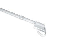 Gardinia 30573 Morsetto di Chiusura, Metallo, Bianco, 75-125 cm