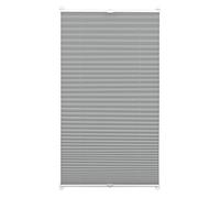 Gardinia 31393 Tenda Plissettata con Morsetto di Fissaggio, Tessuto, Ardesia, 80 x 130 cm